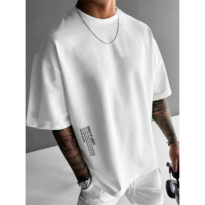 Men's Urban Style Loose Fit Short Sleeve Shirt