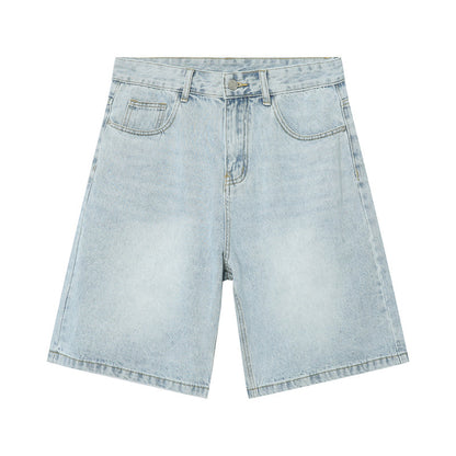 Men's Vintage Relaxed Fit Denim Shorts