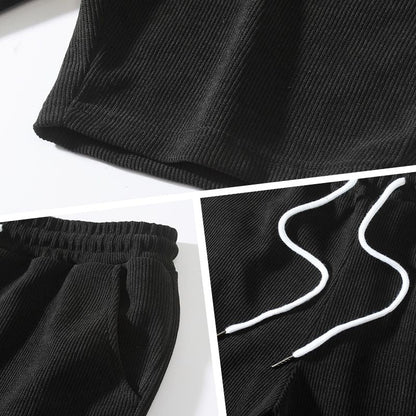 Men's Casual Breathable Ribbed Velvet Shorts
