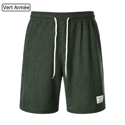 Men's Casual Breathable Ribbed Velvet Shorts