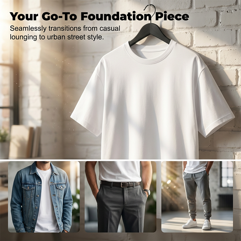 Men's Heavyweight Oversized Drop-Shoulder T-Shirt