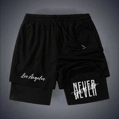 Men's 2-in-1 Faith & Fitness Athletic Shorts