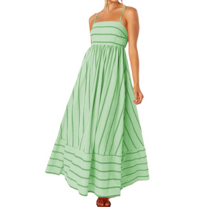 🌞Summer Sale 49% OFF🔥Spaghetti Strap Cut Out Flowy Swing Long Dress