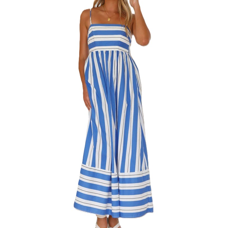 🌞Summer Sale 49% OFF🔥Spaghetti Strap Cut Out Flowy Swing Long Dress