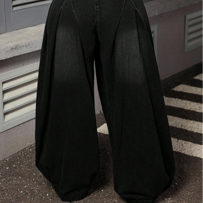 Women's Plus Size Baggy Wide-Leg Jeans