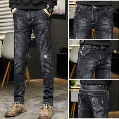 Men's Stretch Tapered Denim Jeans