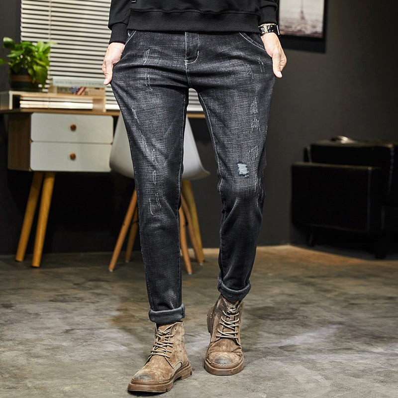Men's Stretch Tapered Denim Jeans