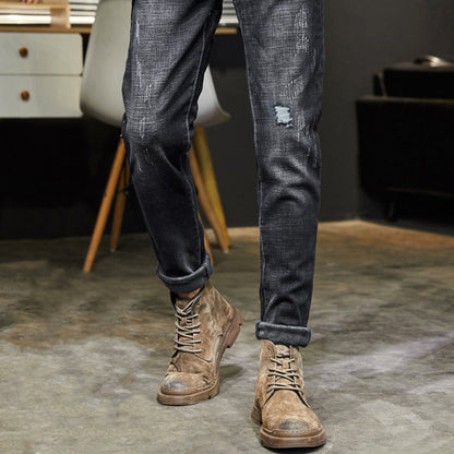 Men's Stretch Tapered Denim Jeans