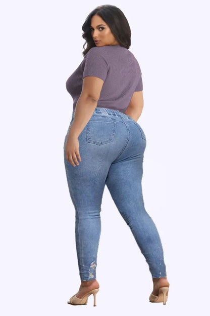 🔥Women's Skinny Stretch Ripped Jeans