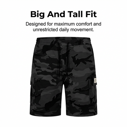Men's Tactical Cargo Shorts – Multi-Pocket & Relaxed Fit – Camo Streetwear 💪