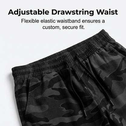Men's Tactical Cargo Shorts – Multi-Pocket & Relaxed Fit – Camo Streetwear 💪
