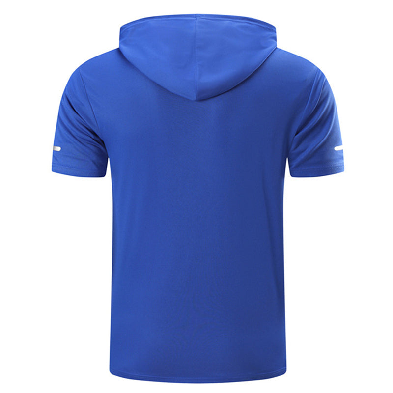 Men's All-Day Quick-Dry Hooded T-Shirt - Breathable, Stylish & Multi-Pocket