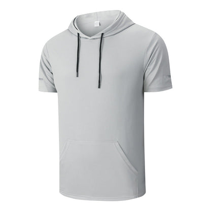 Men's All-Day Quick-Dry Hooded T-Shirt - Breathable, Stylish & Multi-Pocket