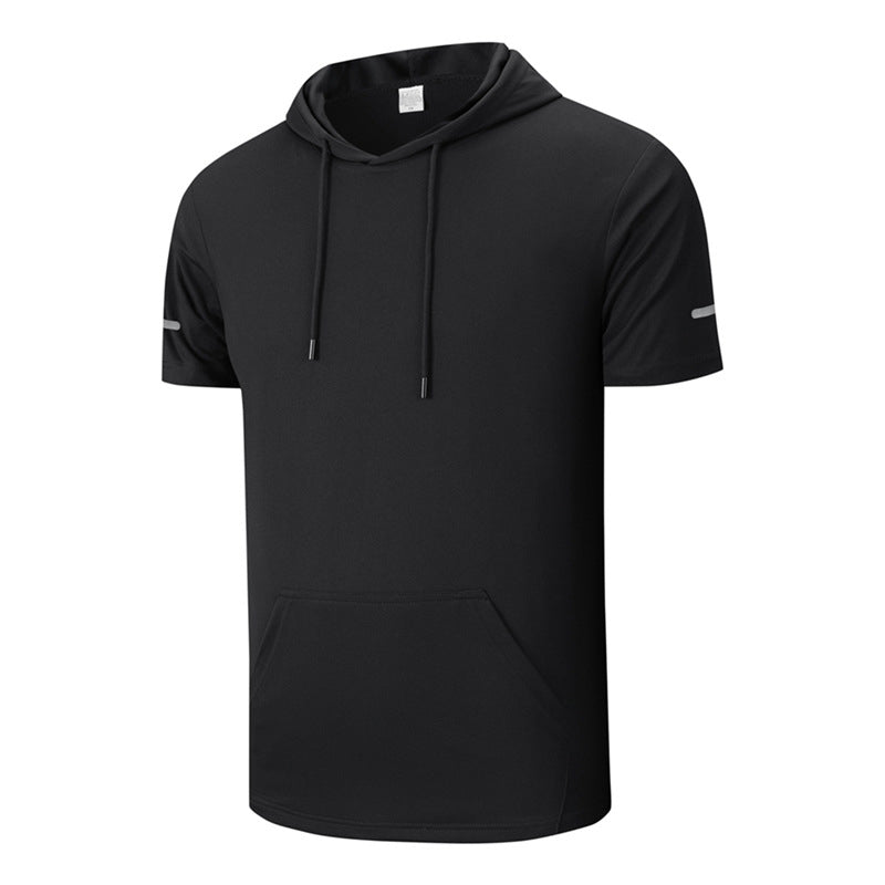 Men's All-Day Quick-Dry Hooded T-Shirt - Breathable, Stylish & Multi-Pocket