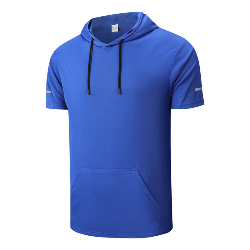 Men's All-Day Quick-Dry Hooded T-Shirt - Breathable, Stylish & Multi-Pocket