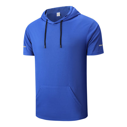 Men's All-Day Quick-Dry Hooded T-Shirt - Breathable, Stylish & Multi-Pocket