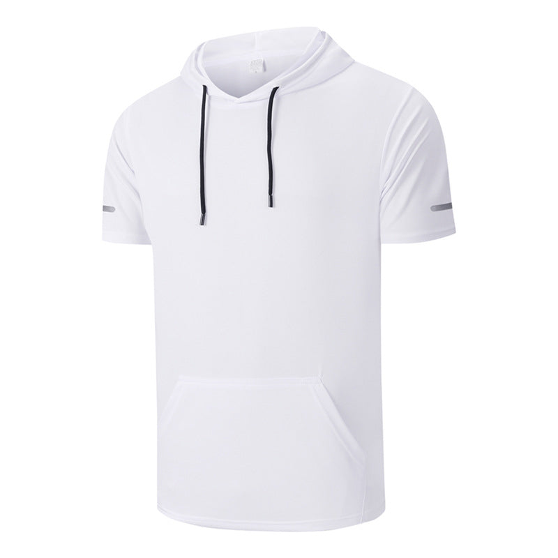 Men's All-Day Quick-Dry Hooded T-Shirt - Breathable, Stylish & Multi-Pocket