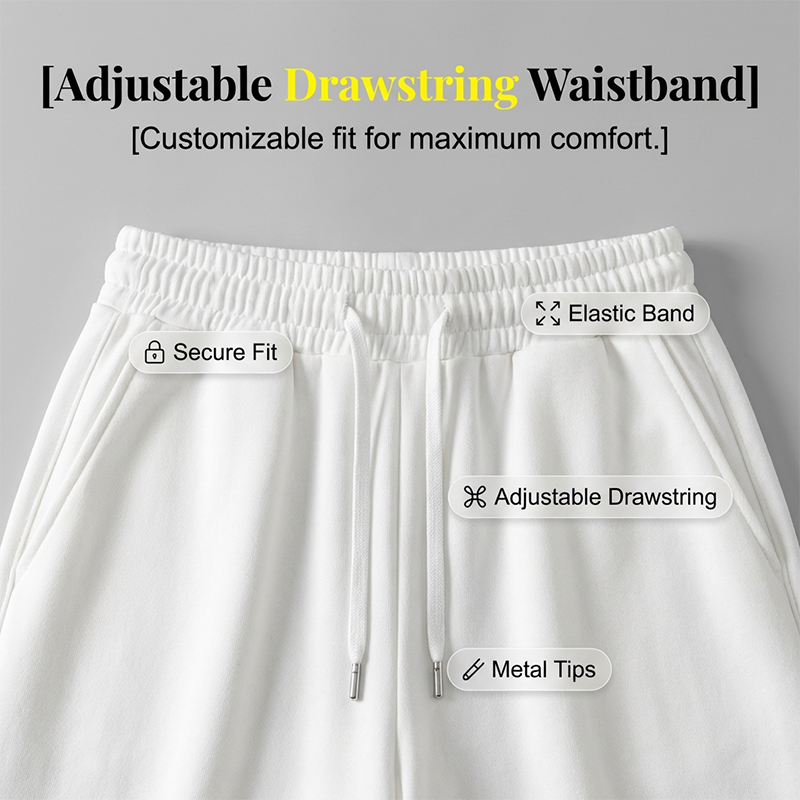 Star Patch Baggy Pants with Decorative Straps