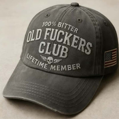 Vintage Baseball Cap with Funny Text
