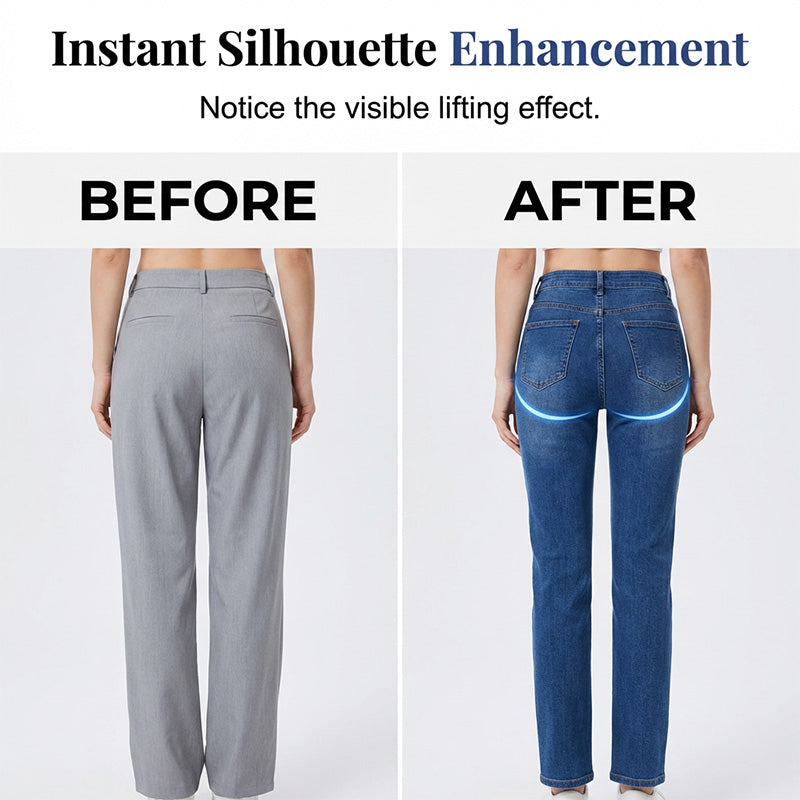 Women's High-Waist Straight Jeans