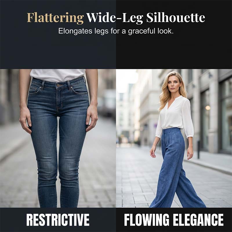 Elegant Chiffon Shirt & Wide-Leg Pants Set
