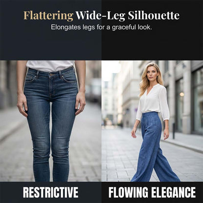 Elegant Chiffon Shirt & Wide-Leg Pants Set