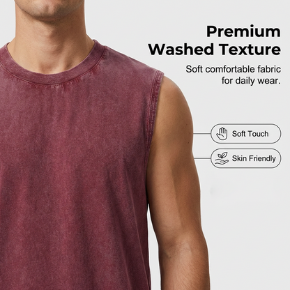 Men's Vintage Wash Sleeveless Tank Top
