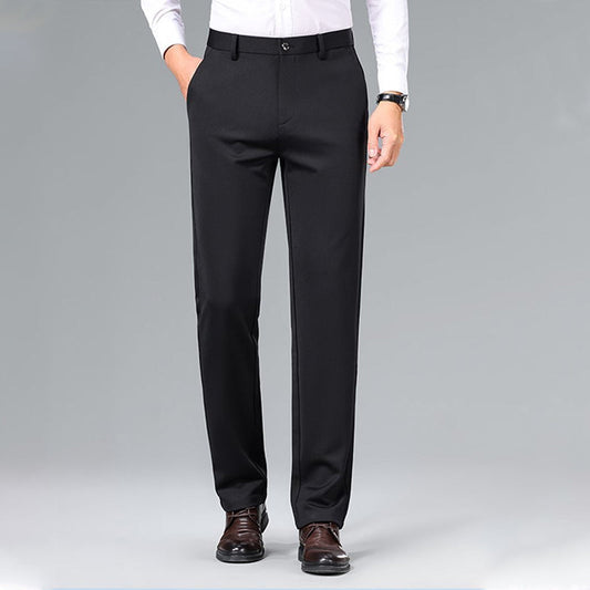 Men's Straight-Leg Business Trousers