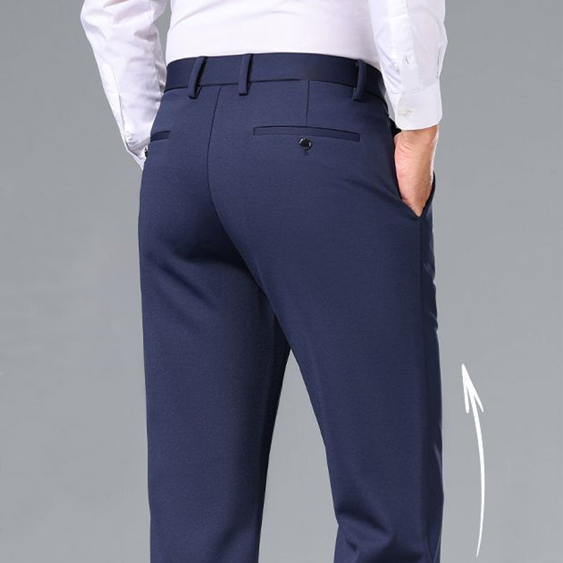 Men's Straight-Leg Business Trousers