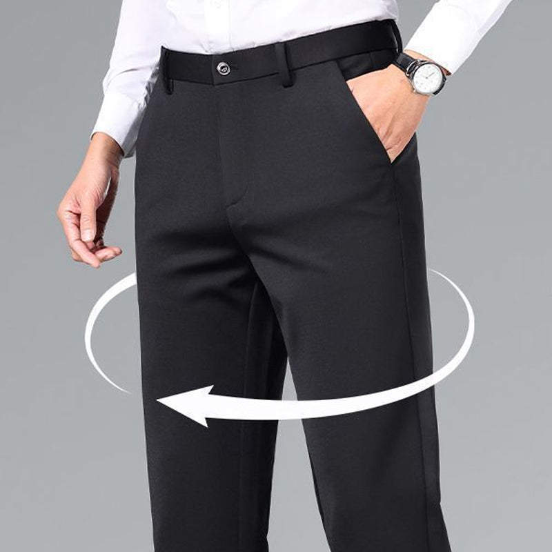 Men's Straight-Leg Business Trousers