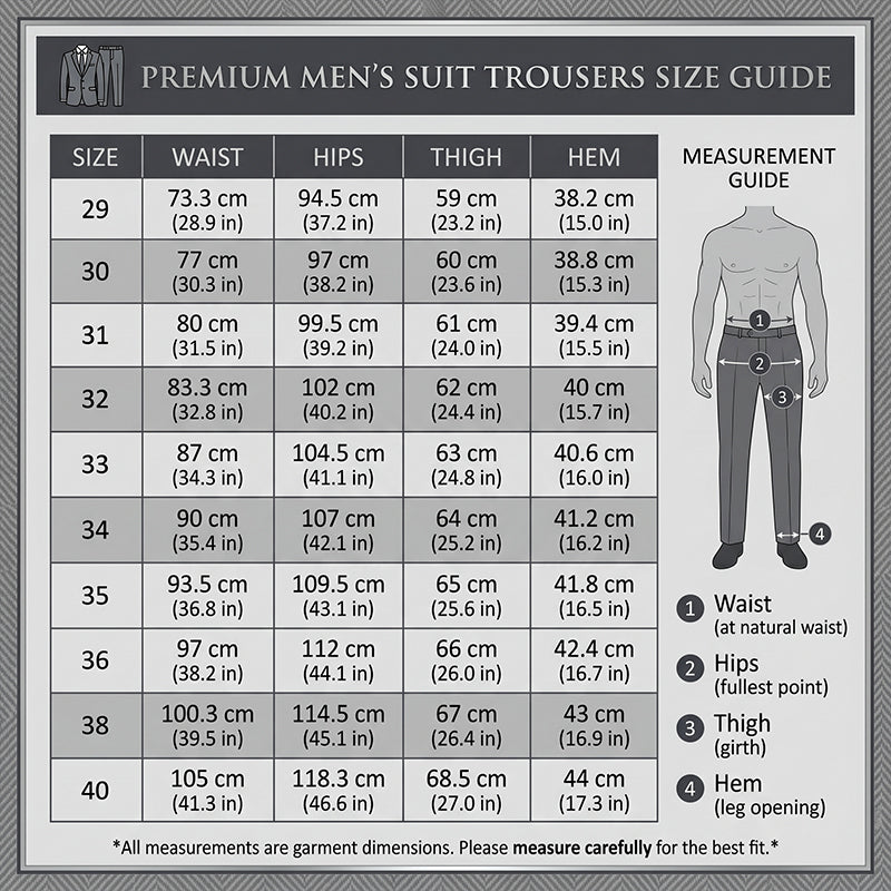 Men's Straight-Leg Business Trousers