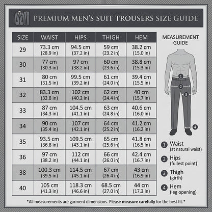 Men's Straight-Leg Business Trousers