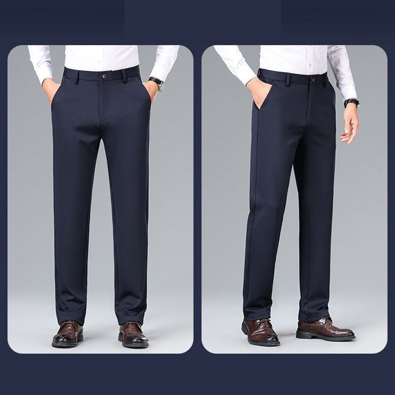 Men's Straight-Leg Business Trousers