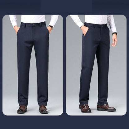 Men's Straight-Leg Business Trousers