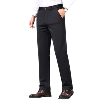 Men's Straight-Leg Business Trousers