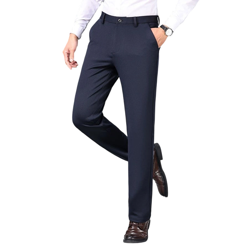 Men's Straight-Leg Business Trousers