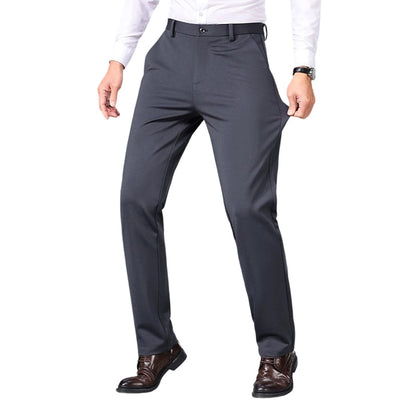Men's Straight-Leg Business Trousers