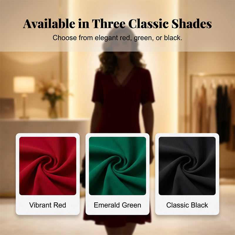 ❤️Women's Elegant V-Neck Mesh Dress