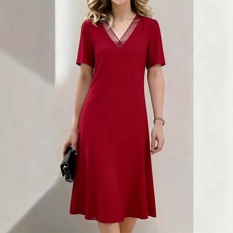 ❤️Women's Elegant V-Neck Mesh Dress