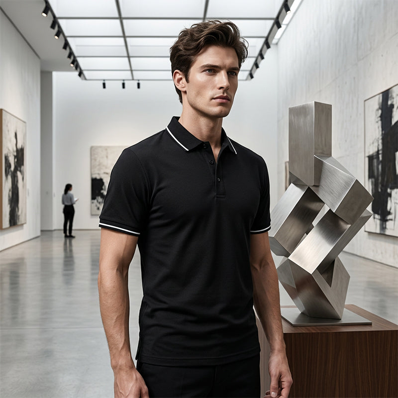 Men's Classic Short-Sleeve Collared Shirt