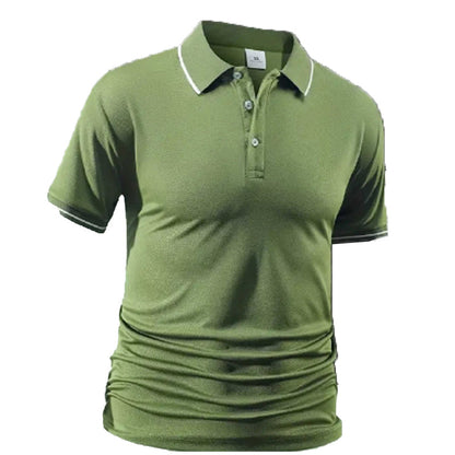 Men's Classic Short-Sleeve Collared Shirt