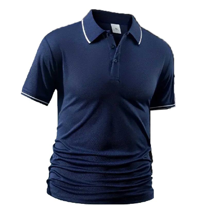 Men's Classic Short-Sleeve Collared Shirt