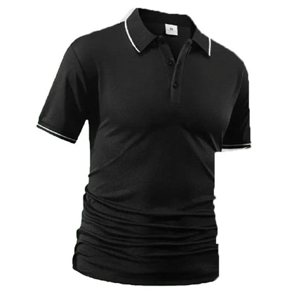 Men's Classic Short-Sleeve Collared Shirt