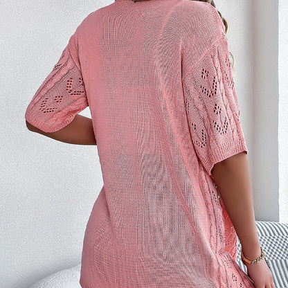 🧶 LIMITED-TIME 50% OFF! ✨ Women's Hollow-Out Knit Cardigan – Lightweight, Breathable, Boho-Chic 🌸