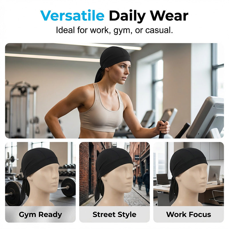 🧢 LIMITED-TIME 50% OFF! ✨ Unisex Breathable Skull Cap – Moisture-Wicking, Helmet-Friendly, Adjustable Fit 🚴‍♂️