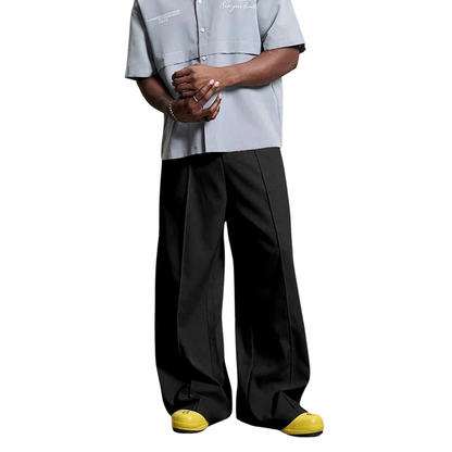 👖 50% OFF NOW! 🎩Men's Minimalist Wide-Leg Pants-Structured Seams & Premium Fabric