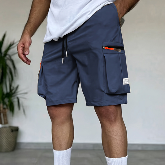Men's Casual Cargo Shorts with Multi-Pockets