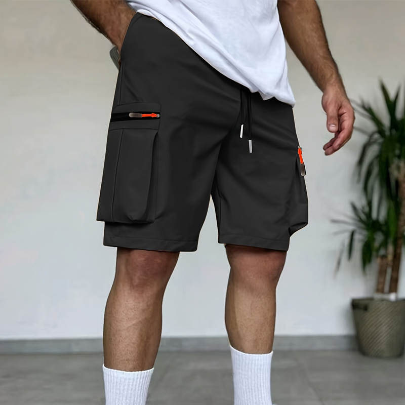 Men's Casual Cargo Shorts with Multi-Pockets