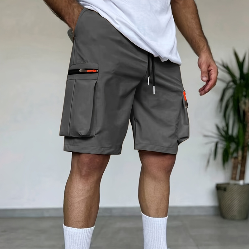 Men's Casual Cargo Shorts with Multi-Pockets