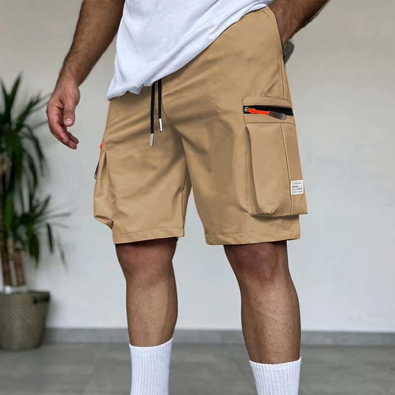 Men's Casual Cargo Shorts with Multi-Pockets